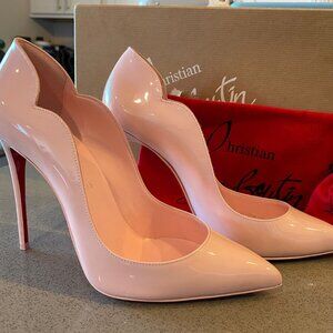 Christian Louboutin Hot Chick 100 Rosy Light Pink Patent Leather Heel Pump